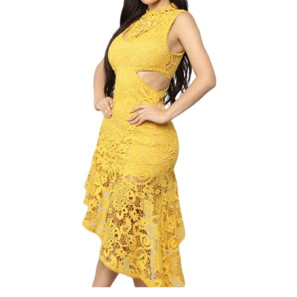 In the moment crochet dress
